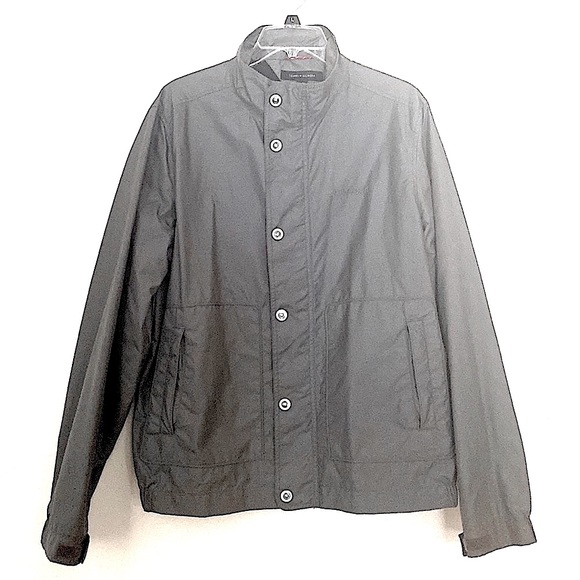 Tommy Hilfiger Durable Dark Grey Windbreaker Jacket ~ Medium ~ NWOT!! - Picture 1 of 7